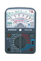 Мультиметр аналоговий SUNWA KS-238 (1000В, 5A, 2МОм, hFE, звукова продзвонювання)
