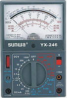 Мультиметр аналоговий SUNWA YX-246 (1000В, 0.25/10A, 20МОм, звукова продзвонювання)