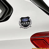 Авто значок Ford Motors наклейка на машину авто наклейки значки марки машин на кузов бампер скло двері капот крила багажник, фото 8