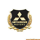 Авто значок Mitsubishi Motors наклейка на машину авто наклейки значки марки машин на кузов бампер скло двері капот крила багажник, фото 4