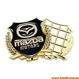 Автозначок Mazda Motors 3D-наклейка на автомобіль бус машину капот крила багажник, фото 2