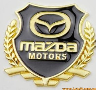 Автозначок Mazda Motors 3D-наклейка на автомобіль бус машину капот крила багажник