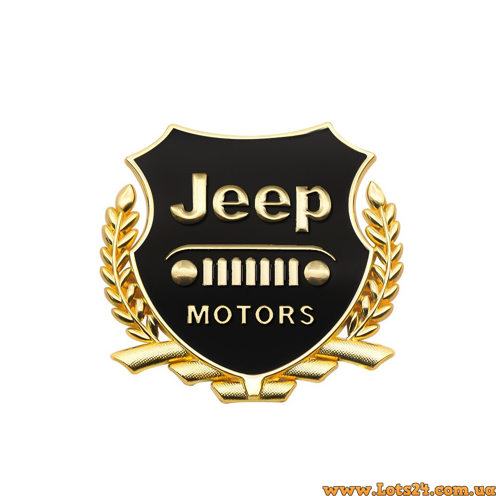 Авто Значок Jeep Motors (3D Наклейка на Автомобиль, Бус, Машину, Капот ...