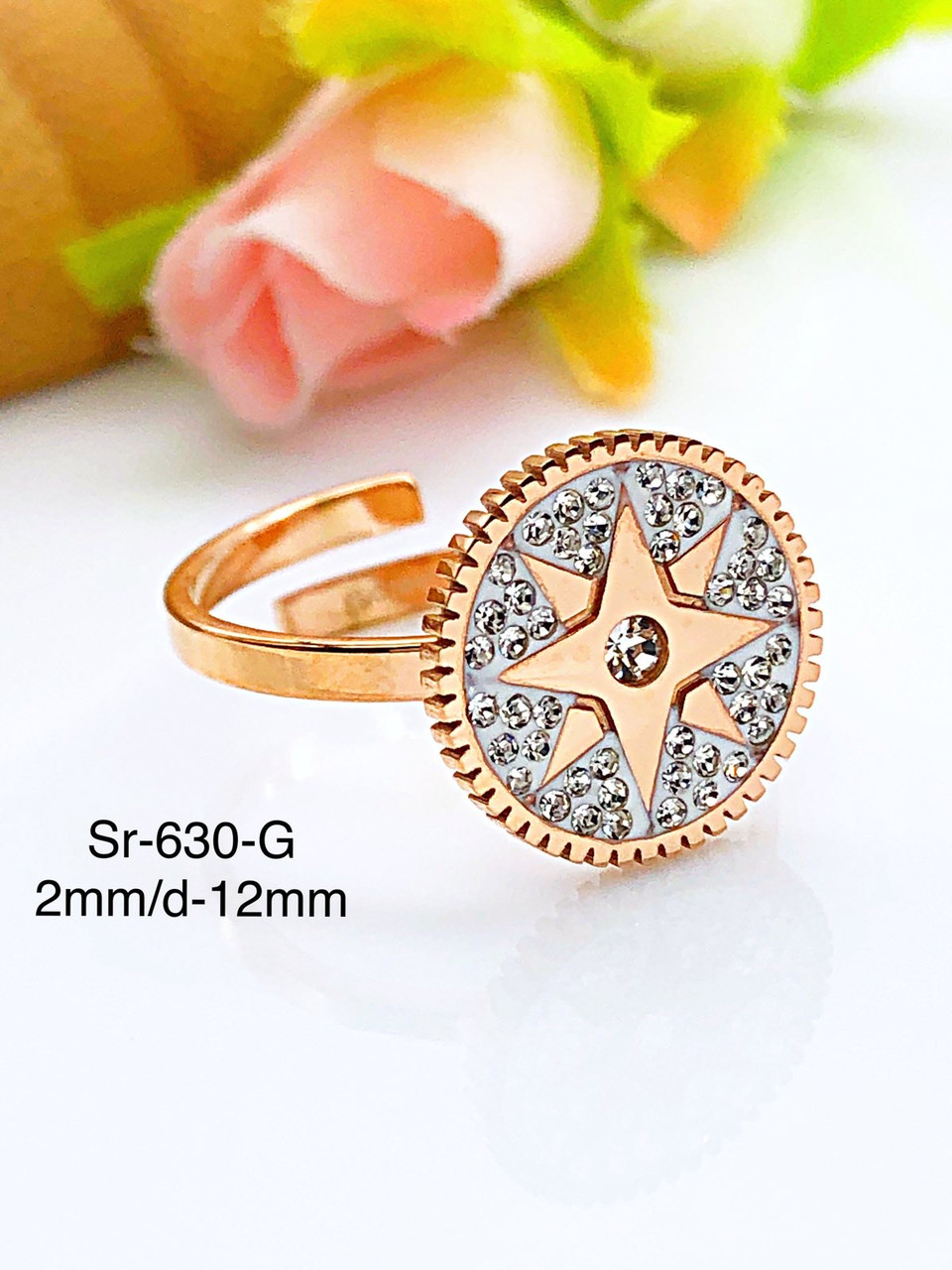 Каблучка Stainlees Steel (преміум) Sr-630 open
