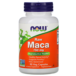 Maca Raw 750 мг Now Foods 90 капсул