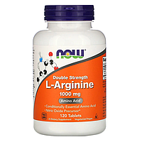 L-Arginine Double Strength 1000 мг Now Foods 120 таблеток