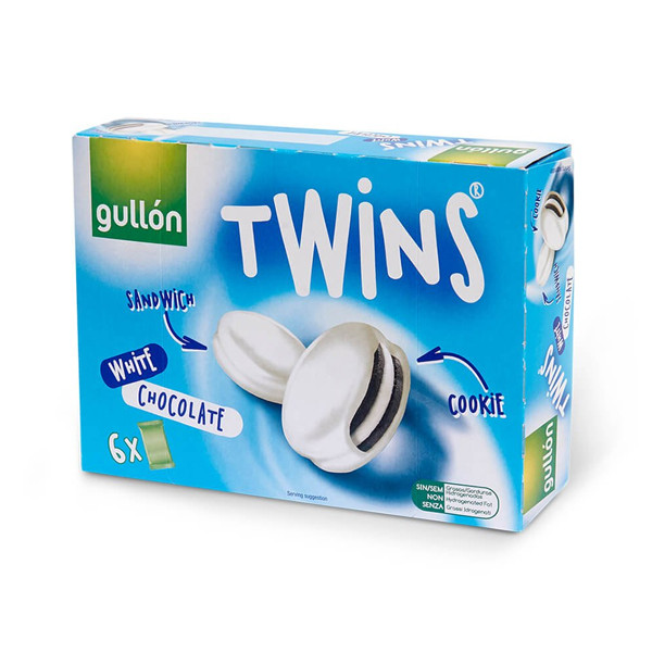 GULLON Twins в білому шоколаді, 250г
