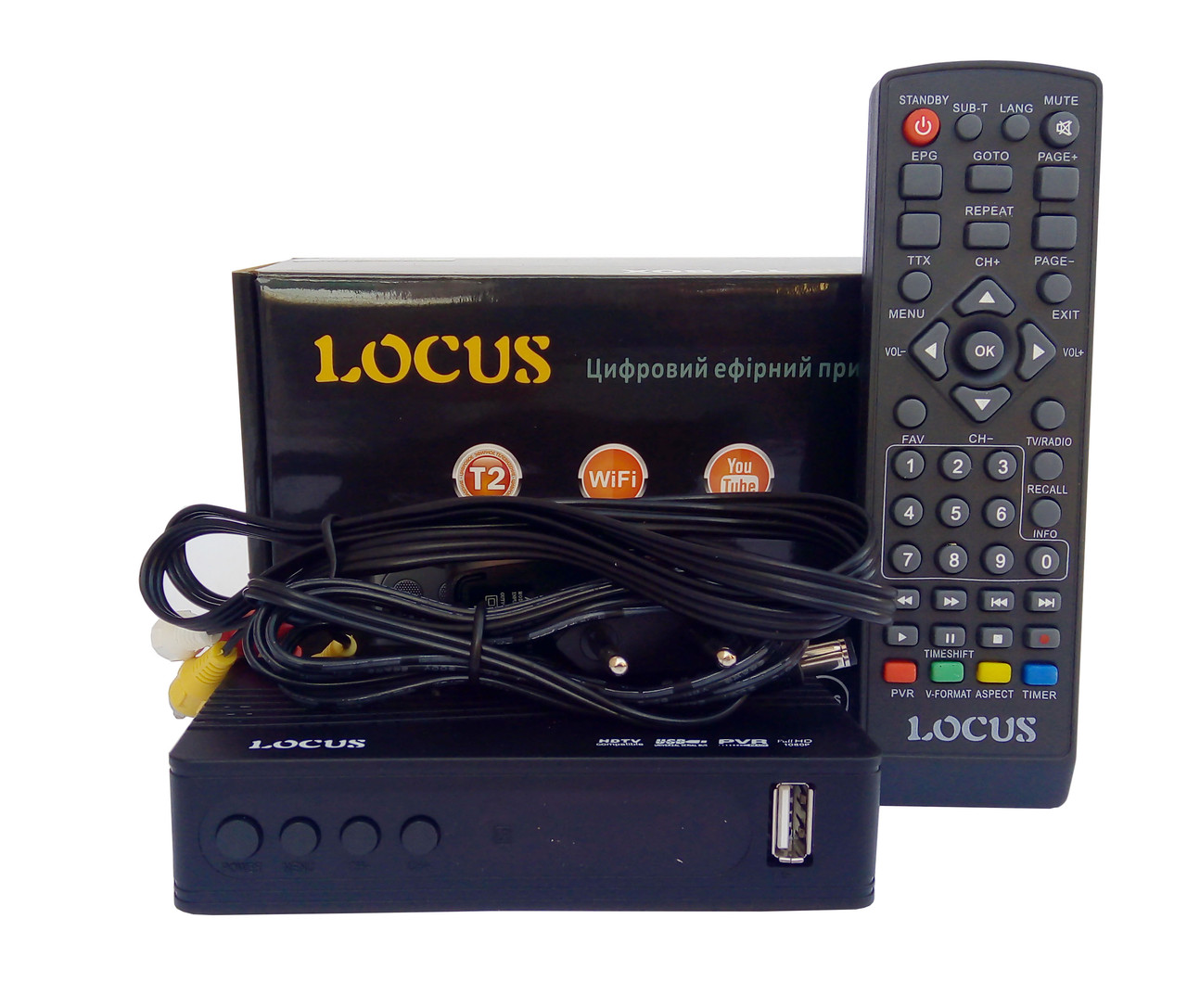 Т2 ресивер тюнер LOCUS DVB-T2 + Internet +гарантія 6 міс