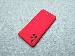 Силіконовий софт-тач чохол з мікрофіброю для Samsung Galaxy M31s чорний матовий