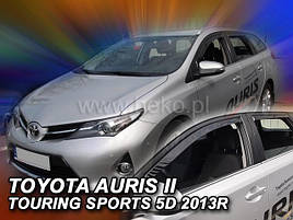 Дефлектори вікон (вітровики) Toyota Auris 2012+ 5D Touring (вставні, 4 шт) (HEKO)