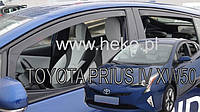Дефлекторы окон (ветровики) Toyota Prius 2016-> IV XW50 4D (вставные, кт - 4 шт)