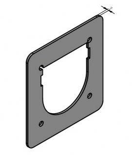Підсилювальна пластина Bunte для врізної петлі 131 х 142 мм 402590, фото 2