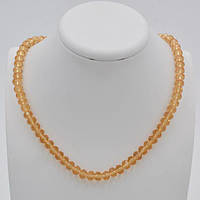 Буси кришталь 8х6 мм золотистий темний 50 см