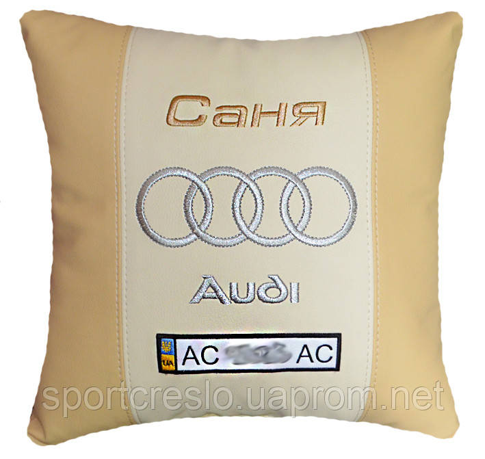 Подушка сувенирная с маркой машины ауди Audi - фото 1 - id-p22834128