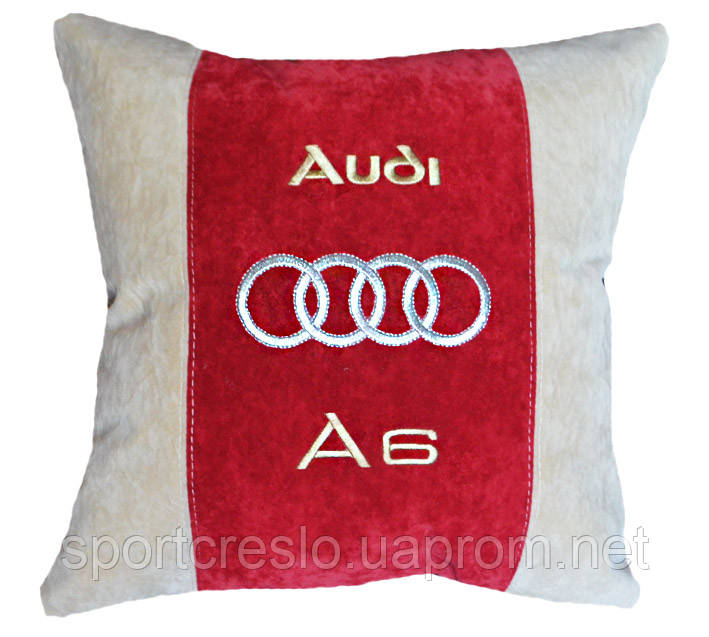 Подушка сувенірна з логотипом авто ауді Audi