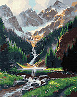 Картина по номерам Горный водопад (BK-GX36003) 40 х 50 см (Без коробки)