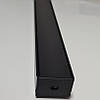 Алюмінієвий профіль BIOM накладний LP-20AВ (20х30 мм) ЧОРНИЙ анод + БІЛИЙ матовий розсіювач для LED стрічки, фото 6
