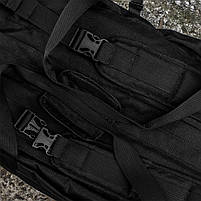 Тактична Рюкзак-сумка Мандрівник 80л Чорний, фото 5