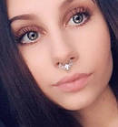 Пірсинг кільце для носа з опалом, септум, сережок дамерт 11 мм, кліпер, фото 5