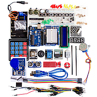 Электронный конструктор для Arduino UN0 R3 Мотор / Сервопривод / 1602 LCD / Jumper Провод / UN0 R3