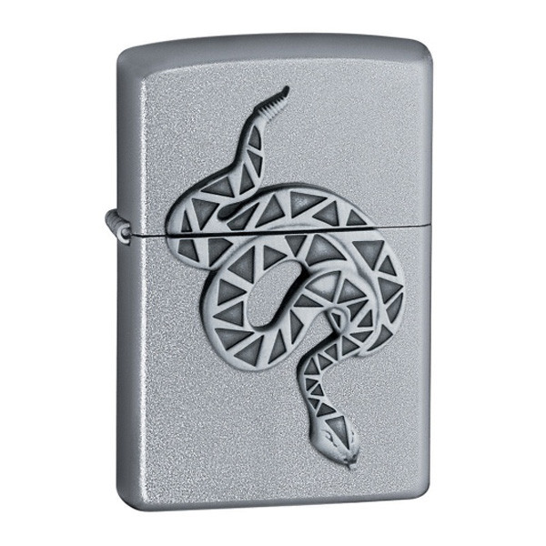 Запальничка Zippo Slithering Serpent Emblem Satin Chrome 20858