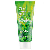 Пінка для вмивання з насінням зеленого чаю Farmstay Green Tea Seed Premium Moisture Foam Cleansing 100 мл, фото 2