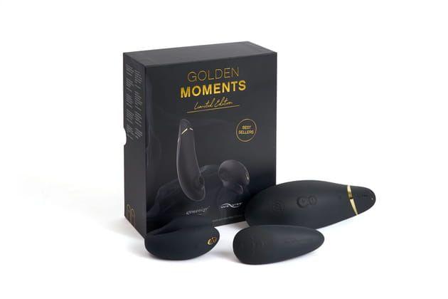 Лімітований набір для пар "Golden Moments Collection" Womanizer Premium + We-Vibe Chorus