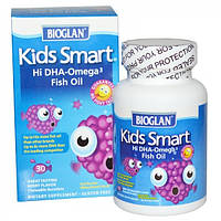 Дитячі омега-3 Bioglan Kids Smart Hi DHA-Omega 3 Fish Oil 30 капсул