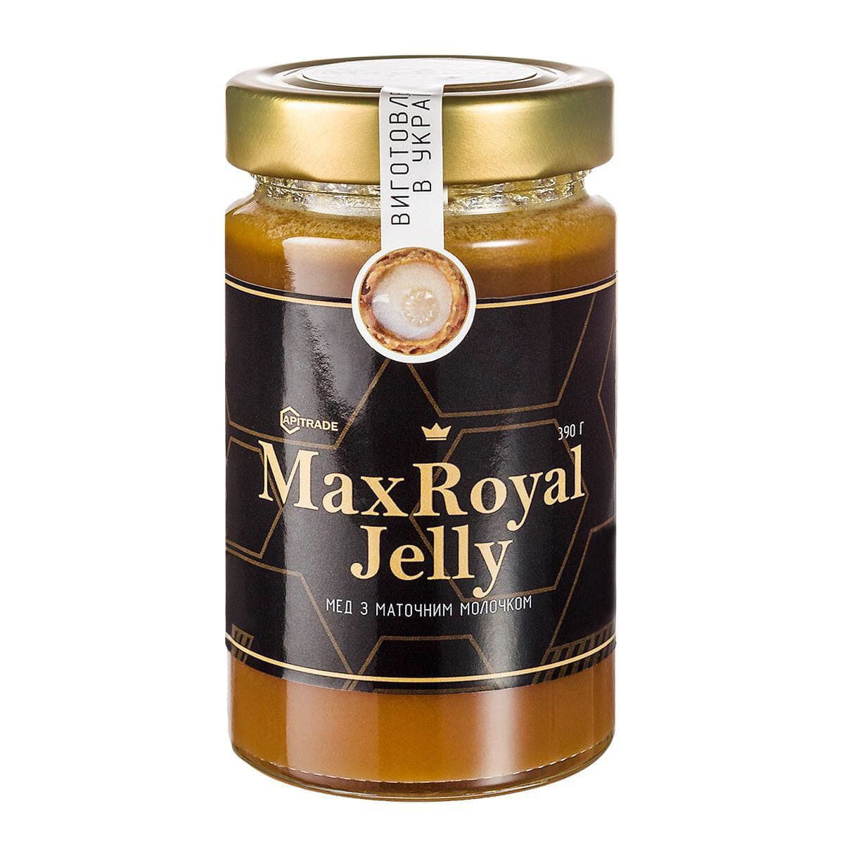 Max Royal Jelly мед з маточним молочком і прополісом 390 г, аналог Апіток (Тенторіум)