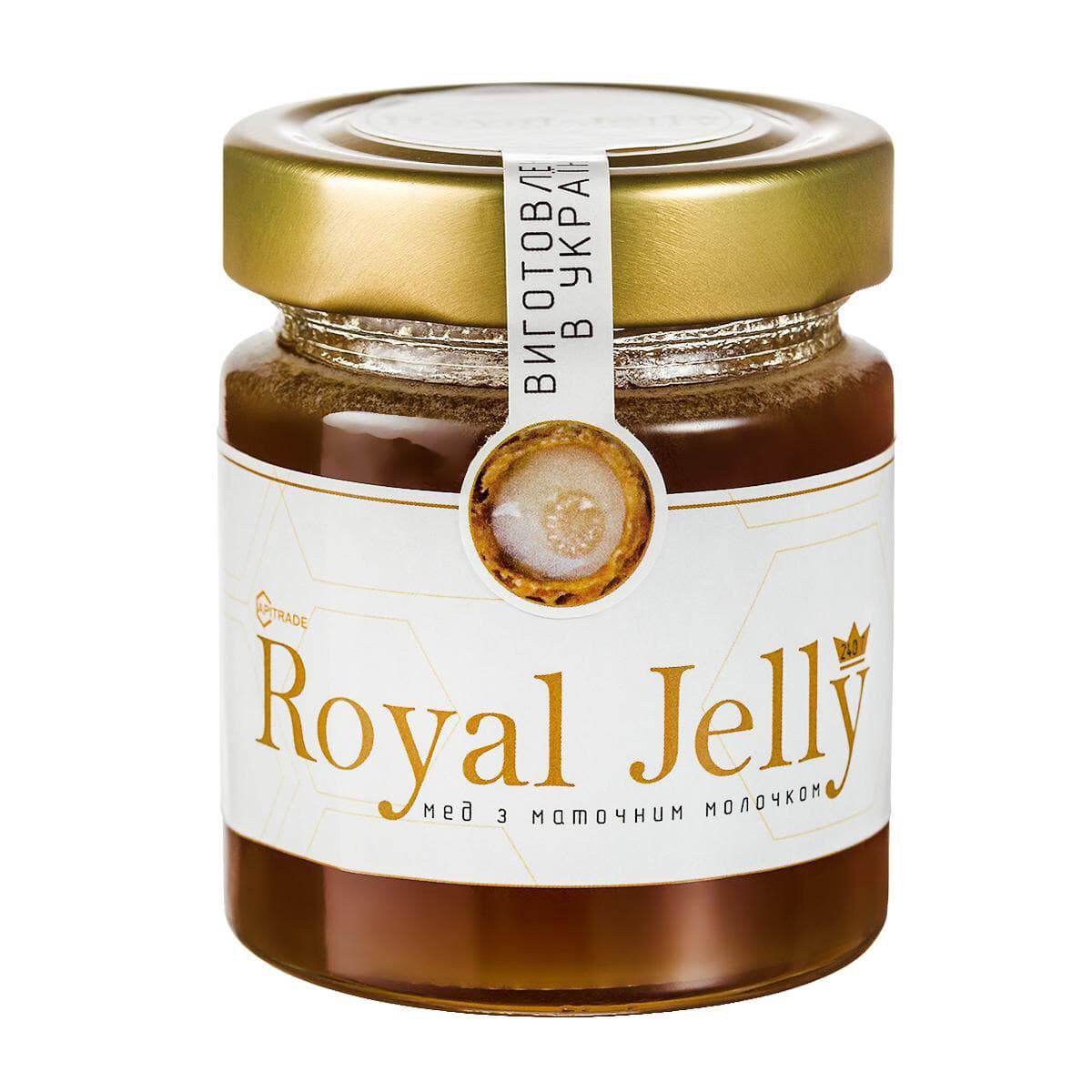 Royal Jelly мед з маточним молочком 240 г, аналог Апітонус (Тенторіум)