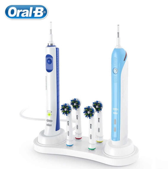 Оригінальна підставка для Oral-B Braun для 4-х насадок і 2-х зубних щіток 2+4 Браун Орал бі