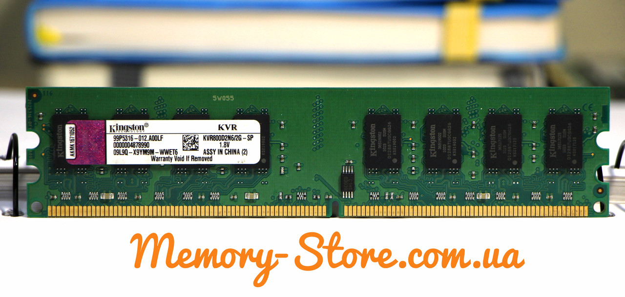 Оперативная память для ПК DDR2 Kingston 2GB PC2-6400U 800MHZ Intel/AMD (б/у)
