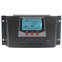 Контролер заряду 30А 12В/24В JUTA  з дисплеєм і USB гніздом сонячне зарядний пристрій WP3024D PWM