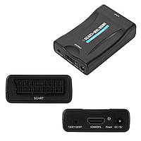 SCART - HDMI адаптер, конвертер видео, аудио, до 1080p, 60fps