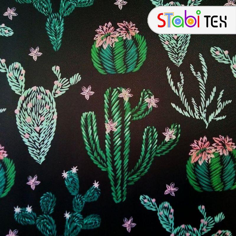 Тканина Дизайн 290Д Кактус чорний, фото 1