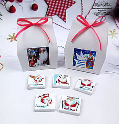 Міні-шоколадний подарунковий новорічний набір З Новим роком 25грам. Подарунки на новорічні свята