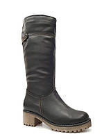 Зимние сапоги женские кожа модные стильные на среднем каблуке комфорт теплые удобные 36 размер Romax 6167 2024