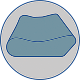 Ортопедична подушка 47х36х12 см для дорослих J2306 Олві,Україна, фото 4
