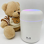 Зволожувач повітря міні Adna Humidifier DQ107 дифузор компактний,мийка повітря з підсвічуванням веселкою. Білий, фото 4