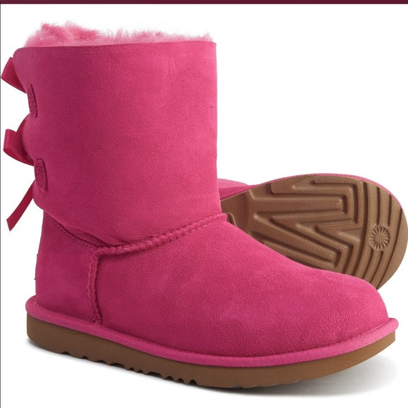 Уги зі стрічками UGG Australia Bailey Bow II Pink Azalea