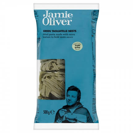 Паста тальятеле зелена Jamie Oliver, 500 г, фото 1