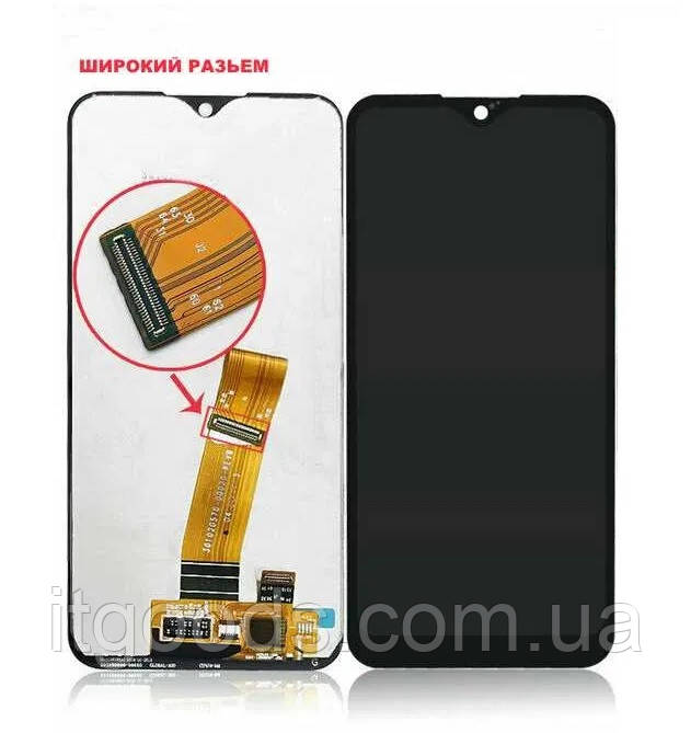 Оригінальний дисплей (модуль) + сенсор для Samsung Galaxy M01 M015 M015F M015G (широкий роз'єм, PLS TFT LCD)