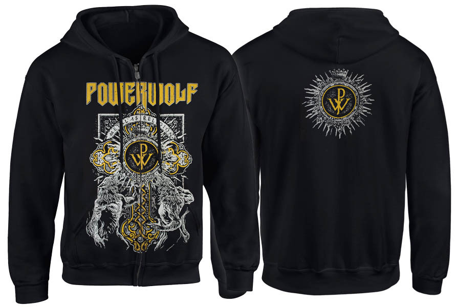 Толстовка на змійці POWERWOLF Wolf Cross