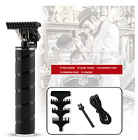 Професійний тример для стрижки та окантовки HairTrimmer Cordless Skeleton, Black (HT 7870BK), фото 8