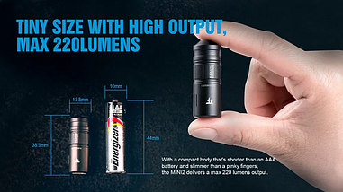 Ліхтарик-намикач TrustFire MINI2 USB 220LM Ліхтар Брелок + Акумулятор потужний, фото 5