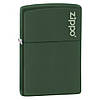 Запальничка Zippo Green Matte With Logo 221ZL, фото 3