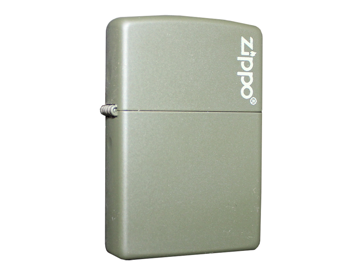 Запальничка Zippo Green Matte With Logo 221ZL
