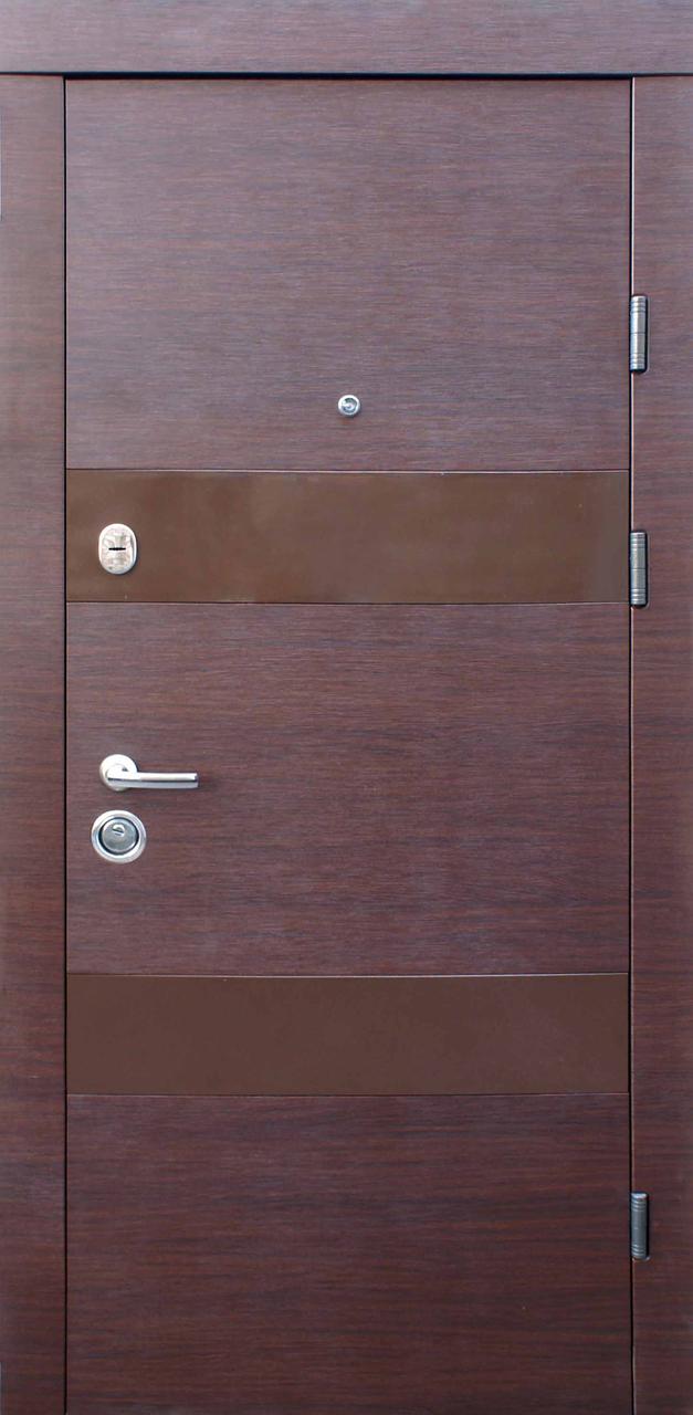 Вхідні двері Qdoors Преміум Віта-М венге темний горизонталь