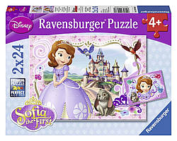 Пазл Дісней Королівські пригоди Софії 2 x 24 Ravensburger 09086