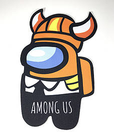 Нашивка Among Us Червоний / Red 42х55 мм